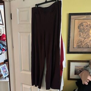 J. Jill Women's Deep Burgundy Wide Leg Pants